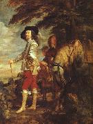 DYCK, Sir Anthony Van Charles I: King of England at the Hunt drh oil painting picture wholesale